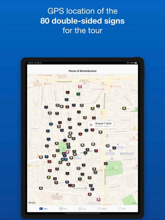 Places of Remembrance – Berlin iPad screenshot 3 - Education app