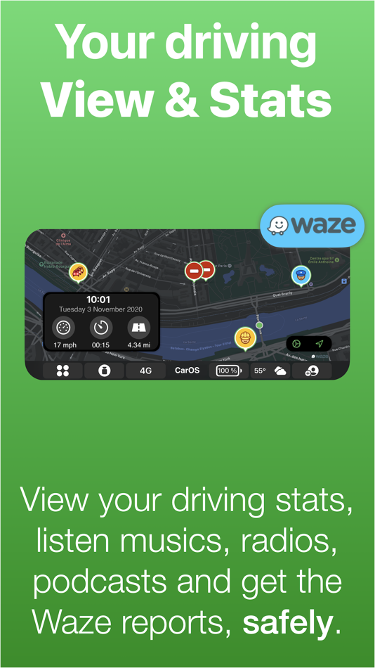 #1. CarOS · Smart Dashboard (iOS) 由: Oh My Software