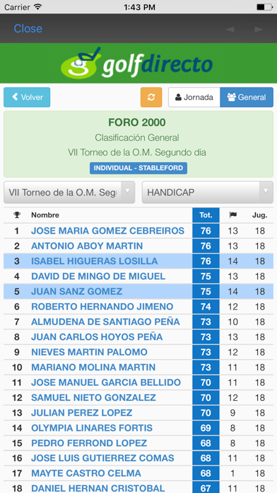 golfdirecto Play screenshot