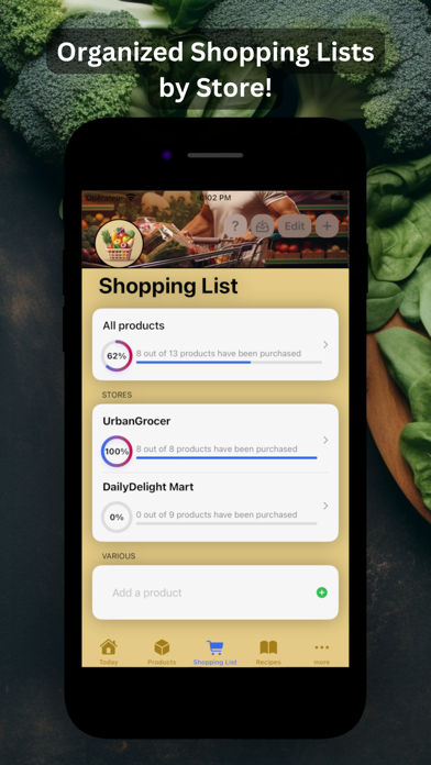 Meal Planner: Grocery List Screenshot