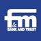 With the F&M Bank Hannibal mobile banking app, you can access your account from anywhere, anytime