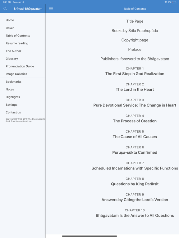 Srimad-Bhagavatam, Canto 2 iPad screenshot 6 - Book app