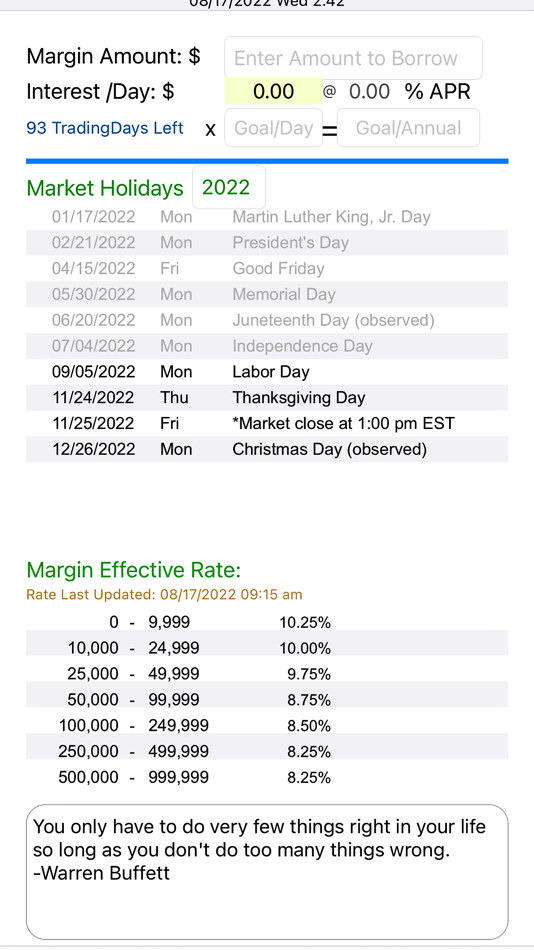 #1. Margin Interest (iOS) By: James Chang