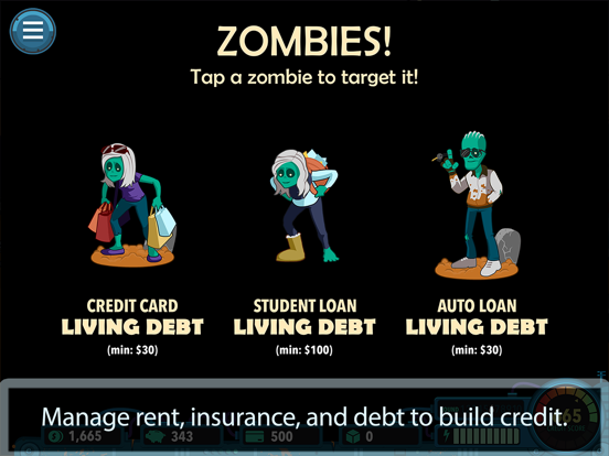 Night of the Living Debt iPad screenshot