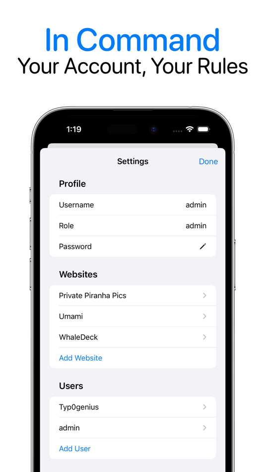 #5. Umami – Analytics Manager (iOS) By: Florian Seida