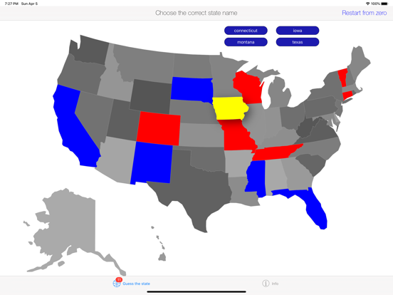 Screenshot #5 pour Guess the US State HD Kids