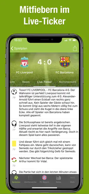 Fußballfunk: Deine Fußball-App iPhone screenshot 3