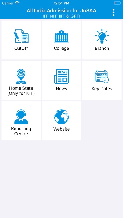 All India Admission for JoSAA