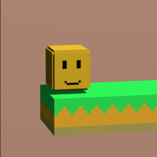 Blocky Smiley Fall Below Game