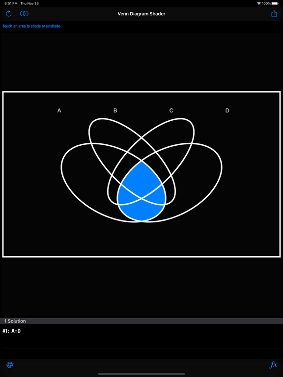 Venn Diagram Shader iPad screenshot