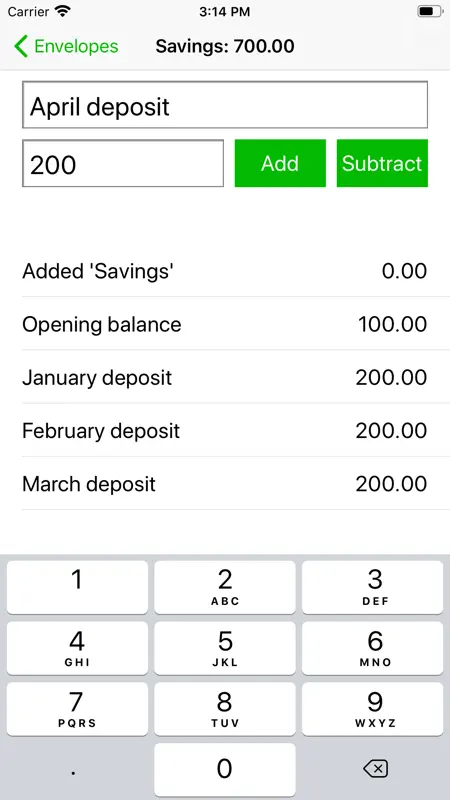 Simple Budget Envelopes screenshot 6 of 7