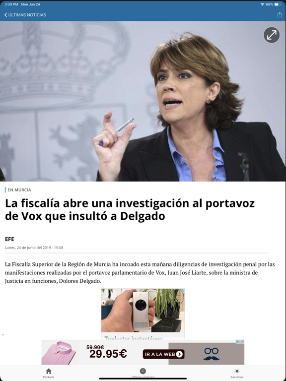 el Periodico de Aragón iPad screenshot 5 - News app