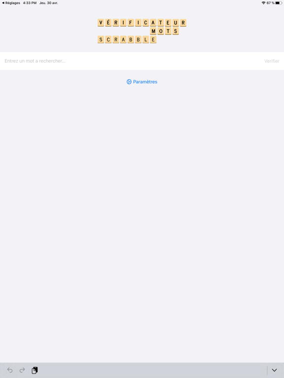 Screenshot #5 pour Vérificateur Mots du SCRABBLE