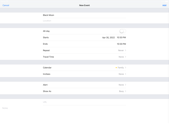 Blue Moon App iPad screenshot 4 - Weather app