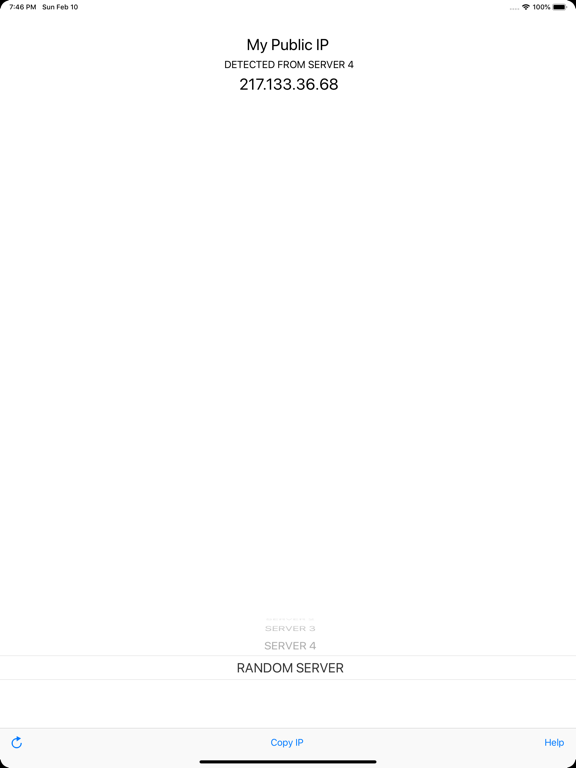 My Public IP iPad screenshot