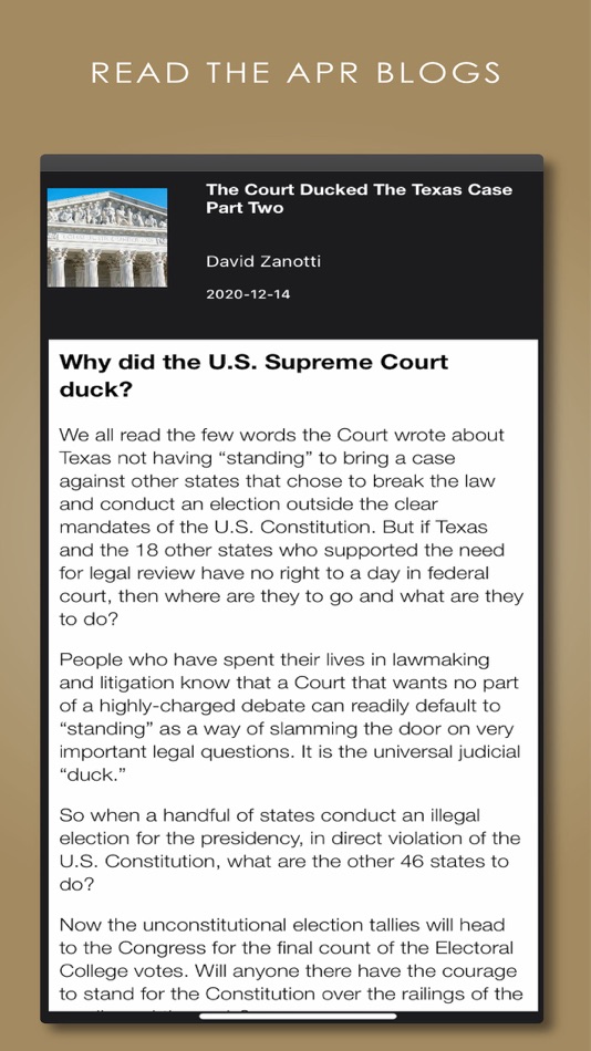 #1. The Public Square® (iOS) 由: American Policy Roundtable