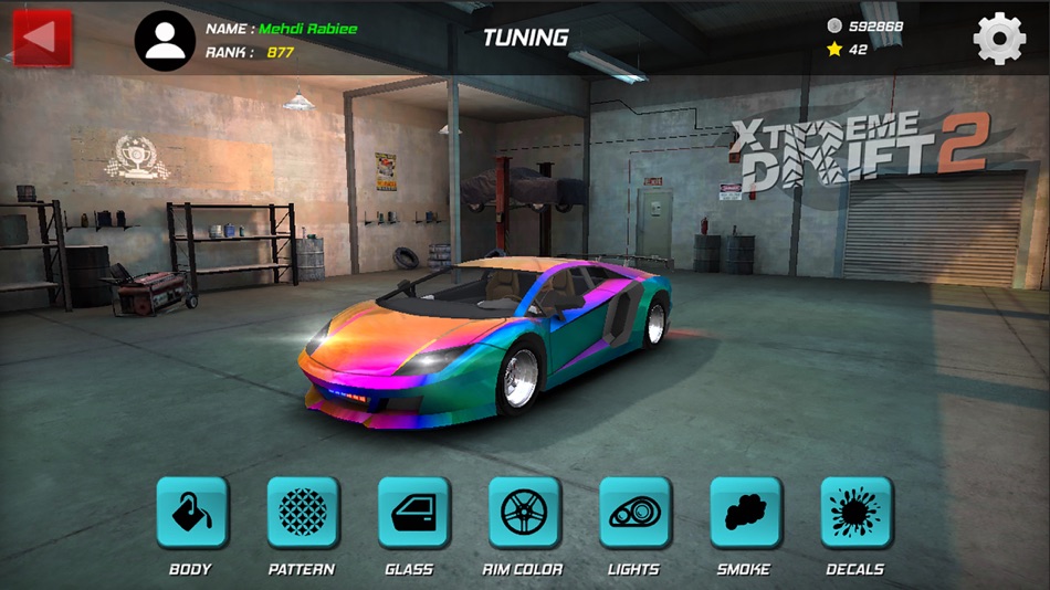 #1. Xtreme Drift 2 (iOS) 由: Mehdi Rabiee