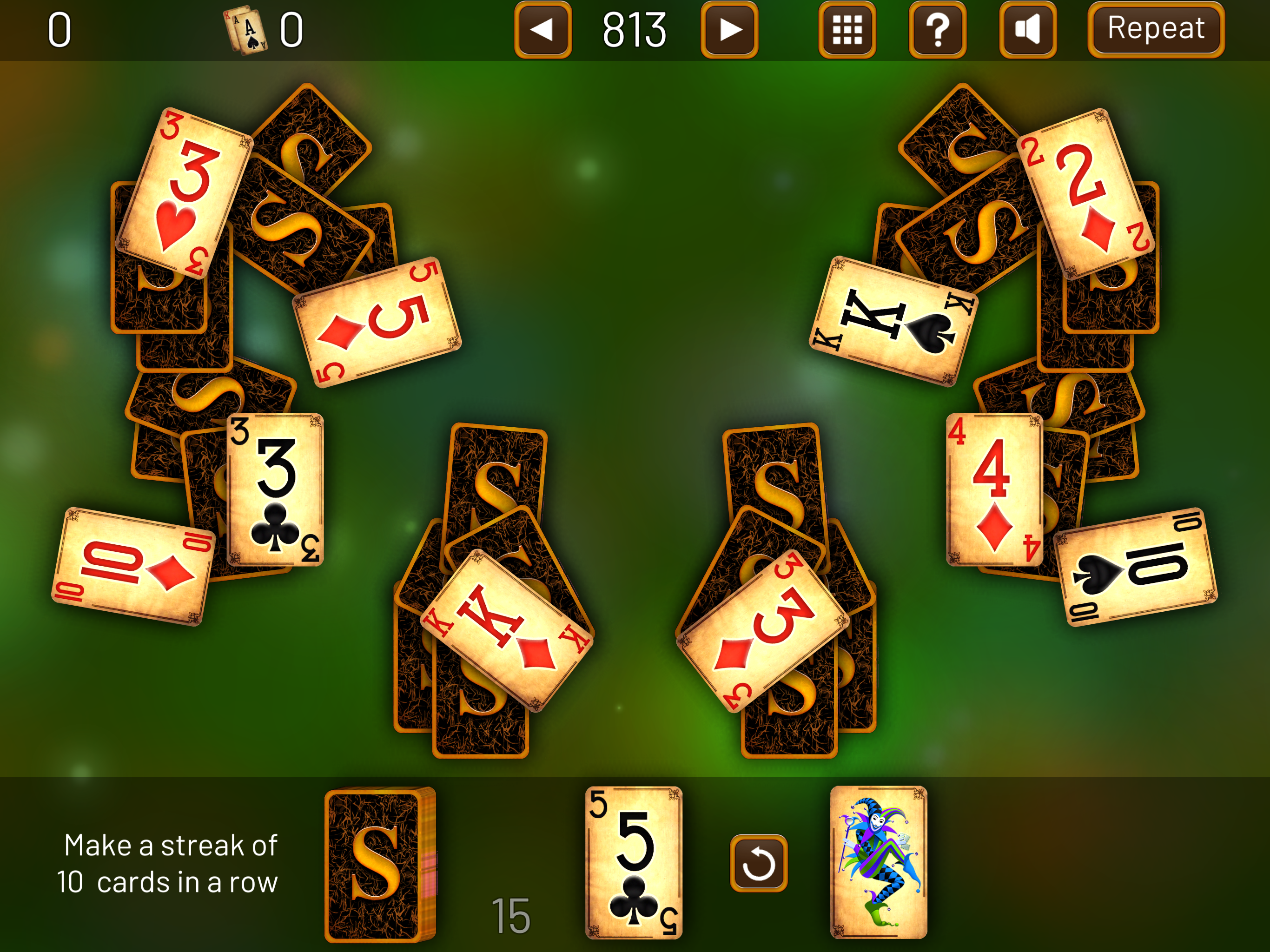 3000 TriPeaks Solitaire Games screenshot 12