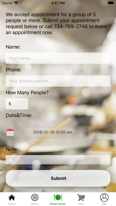 Evergreen Restaurant Screenshot