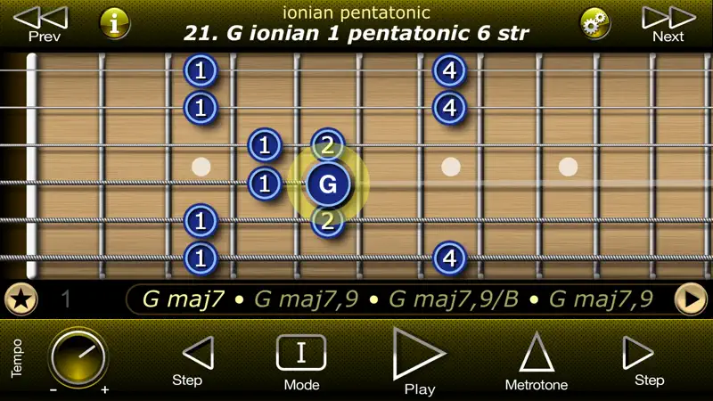 Guitar Modal Pentatonic Scales screenshot 1 of 8