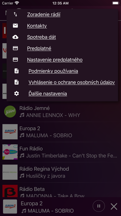 MyOnlineRadio - SK - Slovensko Screenshot
