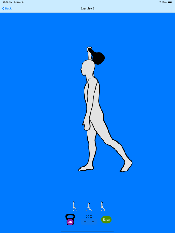 Kettlebell exercises for men iPad screenshot