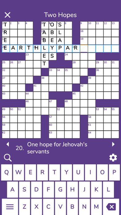 Theocratic Crosswords Screenshot