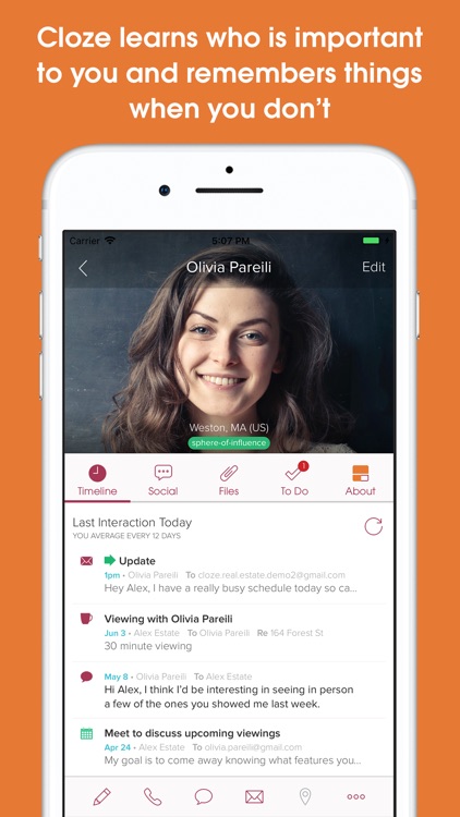 Cloze Relationship Management