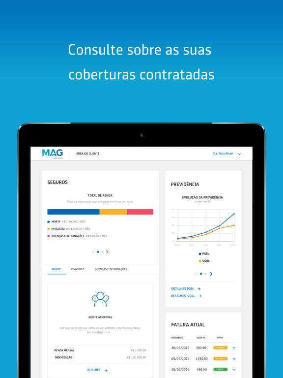 MAG Seguros iPad screenshot