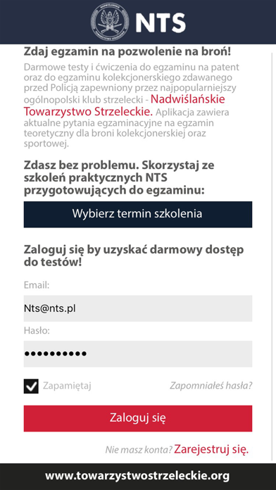 NTS Quiz screenshot