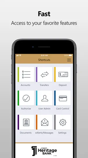 First Heritage Bank Mobile screenshot 2
