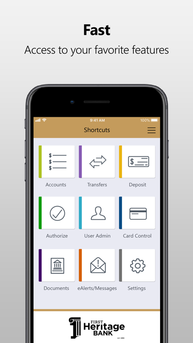 First Heritage Bank Mobile Screenshot
