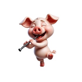 Pig and Whistle Stickers