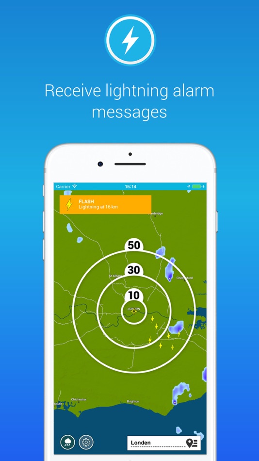 #3. Lightning Alarm (iOS) Podle: Infoplaza BV