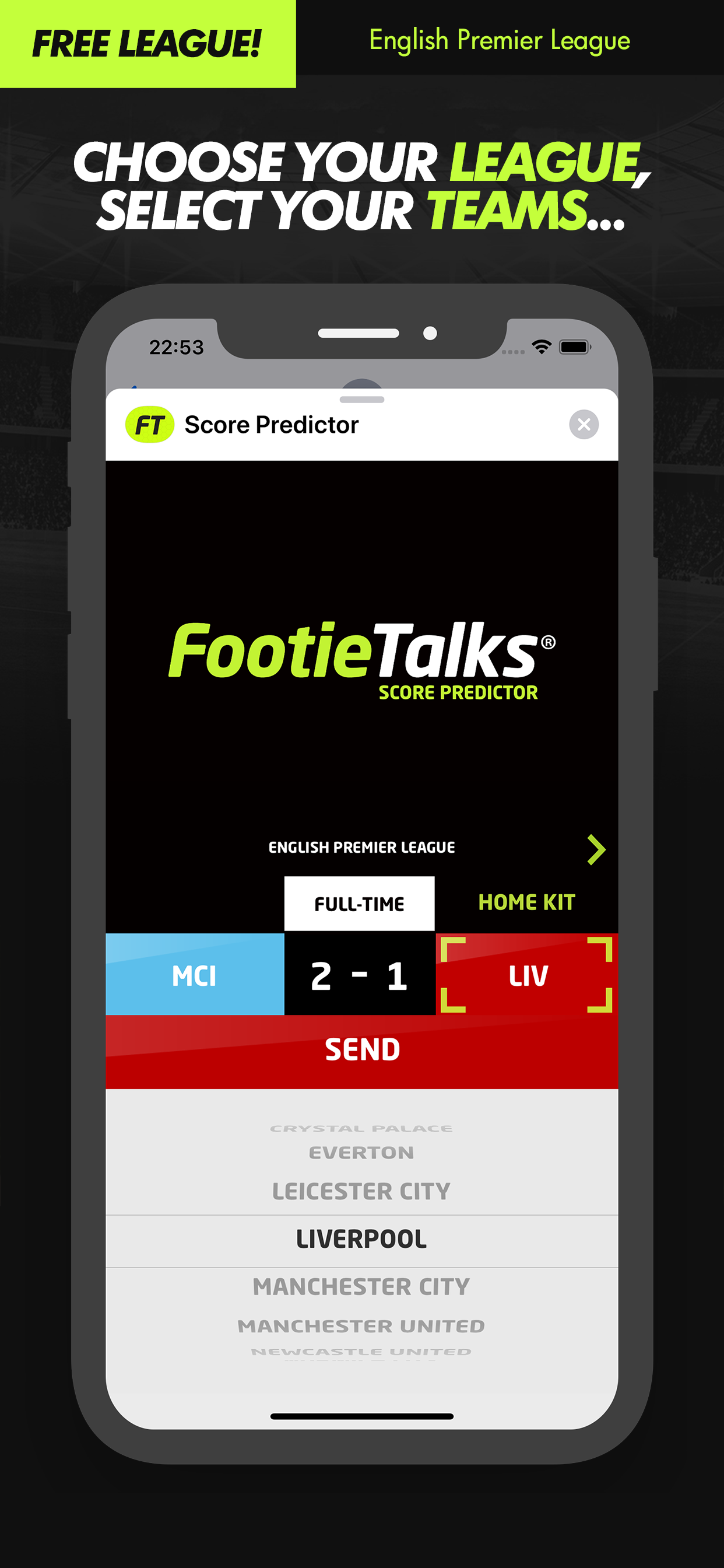 Score Predictor : FootieTalks