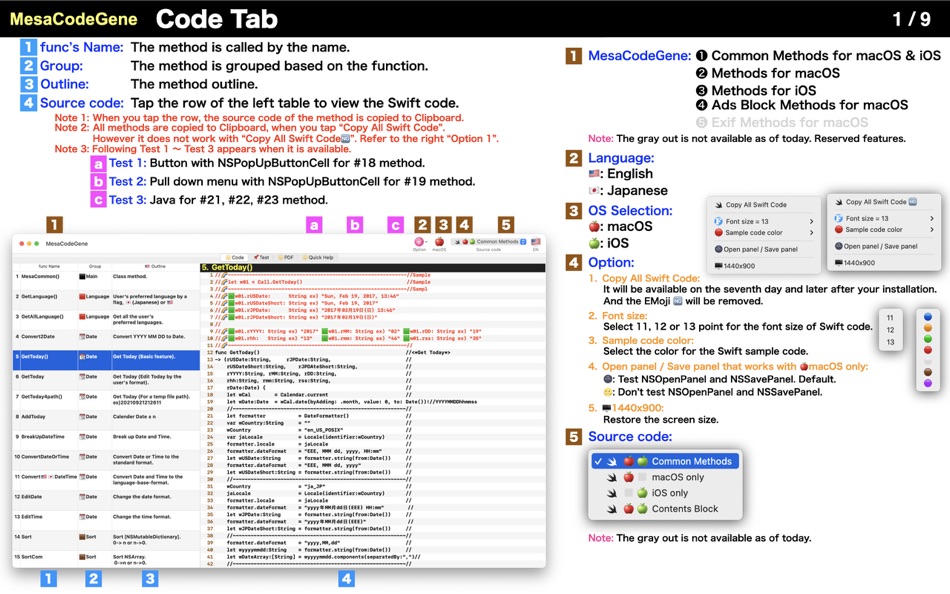#2. MesaCodeGene (macOS) By: Hirofumi Kuramoto