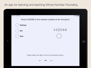 Whole Number Rounding iPad screenshot