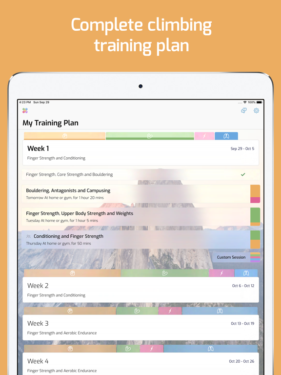 Screenshot #4 pour ClimbingCoach Training