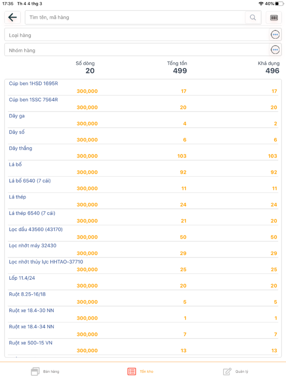 Screenshot #5 pour Tao Quan Sale Management