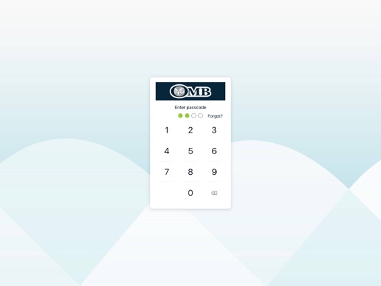 OMB Bank iPad screenshot 2 - Finance app