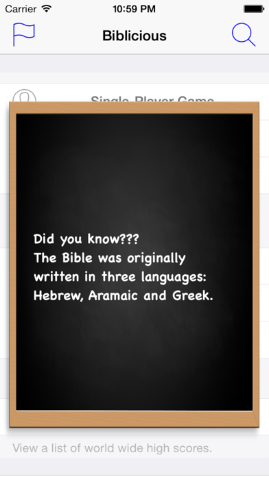 Screenshot #2 pour Biblicious Bible Trivia