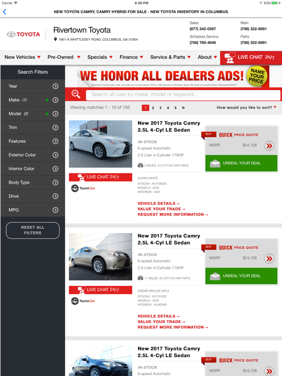 Group 1 Toyota Rivertown iPad screenshot 4 - Shopping app