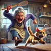 Cat vs Granny Pranks Game icon