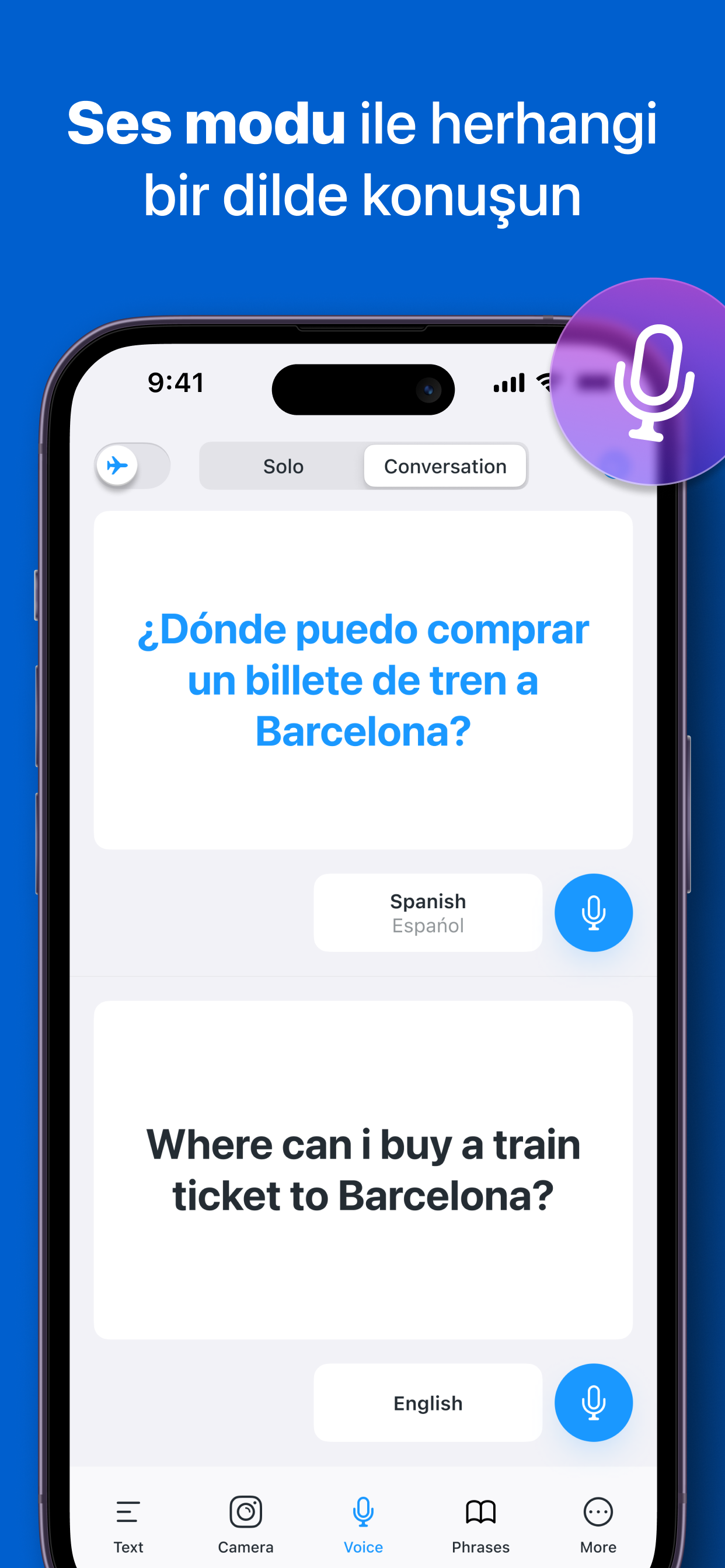 iTranslate - Çeviri ve Sözlük