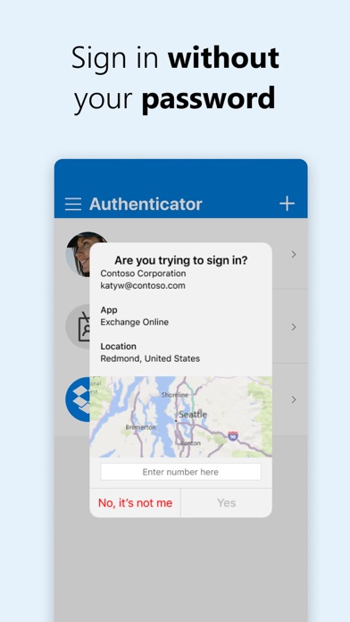 Microsoft Authenticator Screenshot