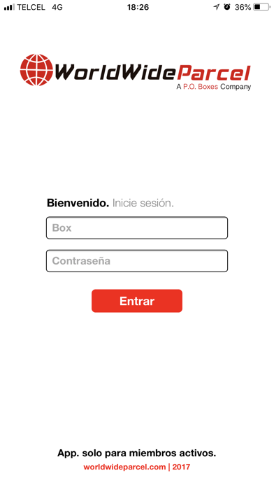 WorldWideParcel Screenshot