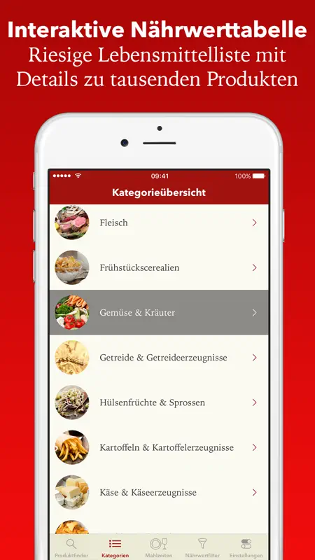 NutriCheck Kalorien-Tabelle screenshot 1 of 5