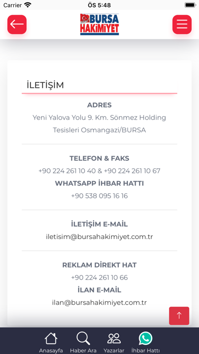 Bursa Hakimiyet - Haberler Screenshot
