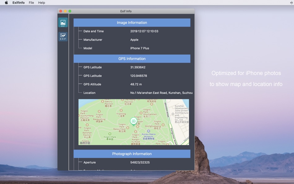 #2. ExifInfo (macOS) 由: 金邢 施