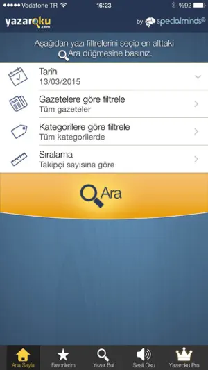 Köşe Yazarları - Yazaroku.Com screenshot 1